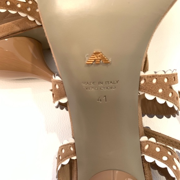 EMPORIO ARMANI Two Tone Sandals Sz 41 - Picture 8 of 8